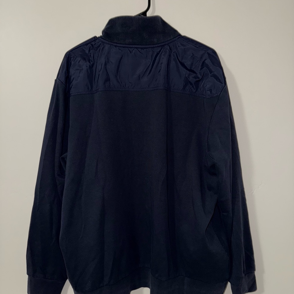 Saks on‎ Fifth Black label Black Zip Up Jacket 100% cotton int 100% nylon ext - Picture 4 of 5